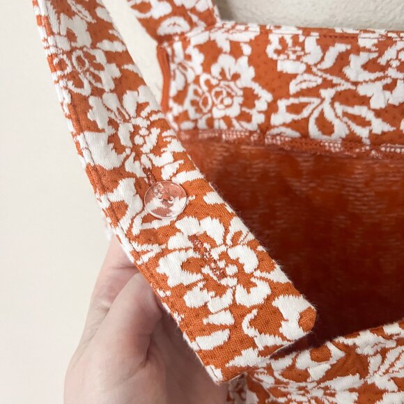 ModCloth Ready, Rosette, Go! Tank Top & A-Line Skirt Set in Orange Floral (S) - Picture 6 of 10